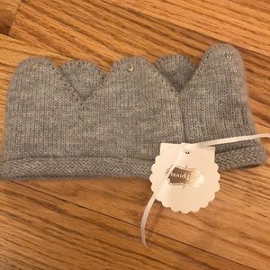 NWT Mud Pie Baby Gray Crown Ear Warmers